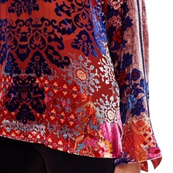 Johnny Was Syriah Burnout Enta Blouse NWT - Picture 5 of 11